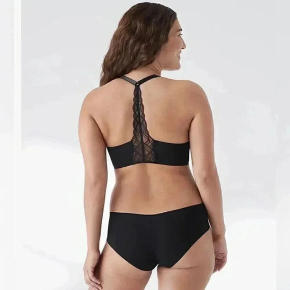 NWT True & Co Womens  True Body Triangle Lace Racerback Bra S - Picture 2 of 6